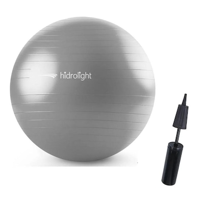 Bola de Exercícios com Bomba de Ar Hidrolight Academia - Pilates - Yoga - 75cm - Foto 2