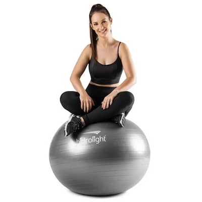 Bola de Exercícios com Bomba de Ar Hidrolight Academia - Pilates - Yoga - 75cm - Foto 6