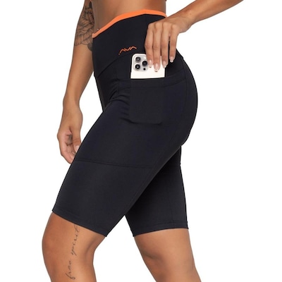 Bermuda de Ciclismo Ava Fitness Wear Suplex - Feminina - Foto 1