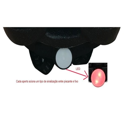 Capacete para Bike GTS Mtb Led Sinalizador - Adulto - Foto 6