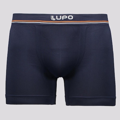Cueca Boxer Lupo Microfibra Sem Costura Blue Nights - Adulto - Foto 1