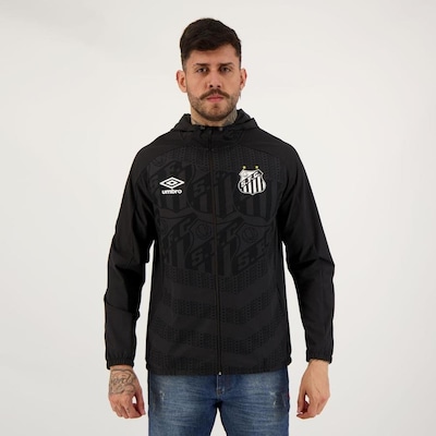 Jaqueta Umbro Corta Vento Santos Treino 2022 - Masculina - Foto 1