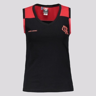 Camiseta Regata Futfanatics Flamengo Compile - Feminina - Foto 1