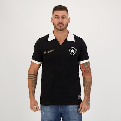 Camisa Futfanatics Botafogo Retrô Nilton Santos - Masculina - Foto 1
