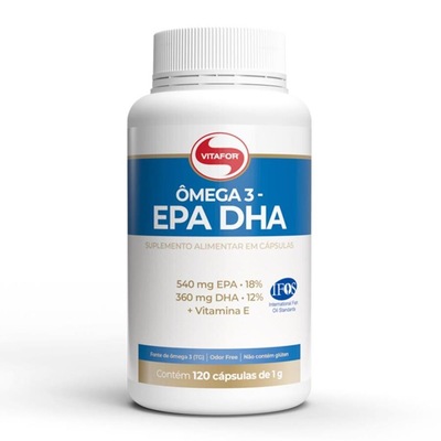 Kit de ômega 3 EPA DHA 1000mg Vitafor - 120 cápsulas - 3 unidades - Foto 2