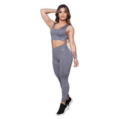 Top Fitness AVA Fitness Básico Alça Grossa Suplex - Adulto - Foto 4