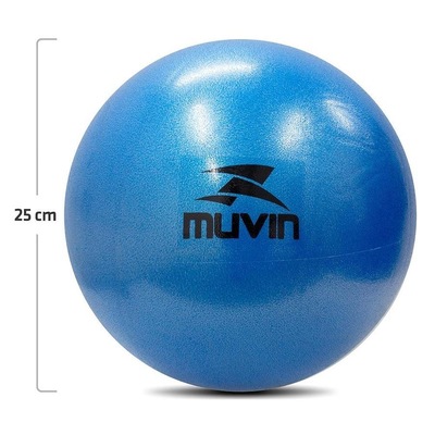 Kit de Bola de Pilates Overball Muvin - 25cm Soft Gym com Bico para Inflar - 3 unidades - Foto 2