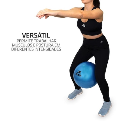 Kit de Bola de Pilates Overball Muvin - 25cm Soft Gym com Bico para Inflar - 3 unidades - Foto 3