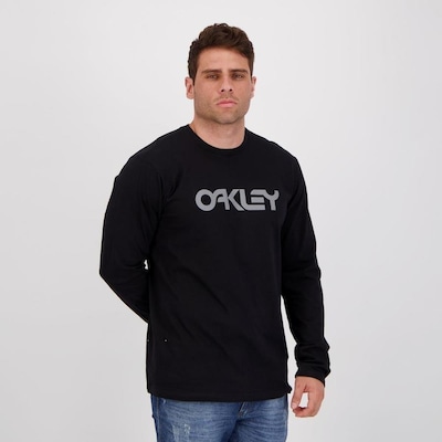 Camiseta Manga Longa Oakley Mark T - Masculina - Foto 2