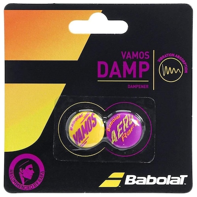 Antivibrador Babolat Rafa Vamos Damp com 02 Unidades Amarelo - Foto 1