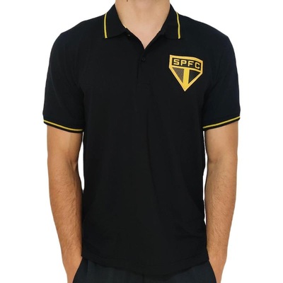 Camisa Polo do São Paulo RetrôMania Ouro - Masculina - Foto 2