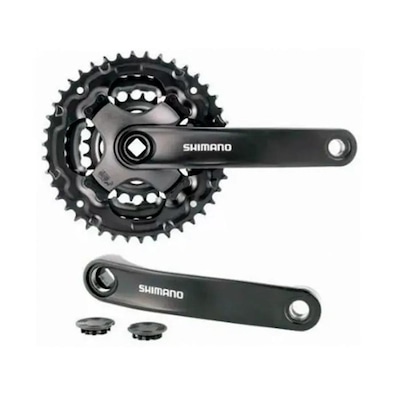 Pedivela Shimano Tourney FV-TY301 42 / 34 / 24 Dentes 175mm Quadrada 6/7/8v - Foto 1