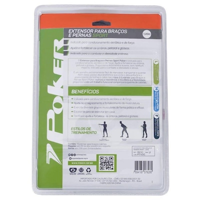 Extensor Poker Sport para Braços e Pernas - Média - Foto 2