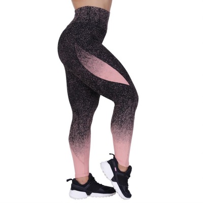 Calça Legging Orbis Fitness Degradê Recortes Cós Alto Poliamida - Feminina - Foto 2