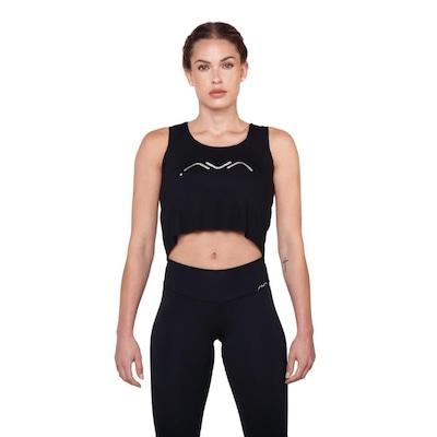 Cropped AVA Fitness Wear Fitness AVA Furta-cor - Feminino - Foto 1