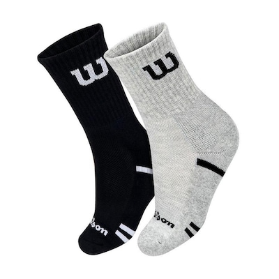 Kit de Meias Cano Alto Wilson B2412408PTCZ com 2 Pares - 39 ao 44 - Adulto - Foto 1