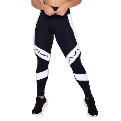 Calça Legging AVA Fitness Wear Suplex Poliamida Com Recorte Silk AVA - Feminina - Foto 1