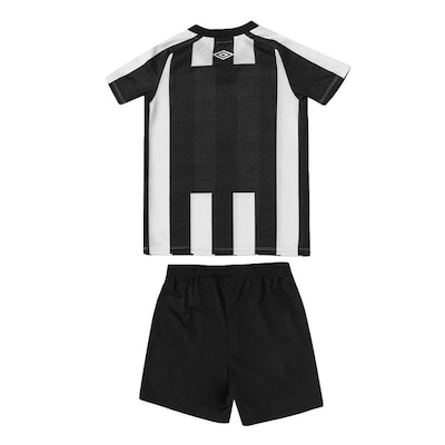 Kit do Santos Oficial 2 2022 Umbro: Camisa + Calção - Infantil - Foto 2