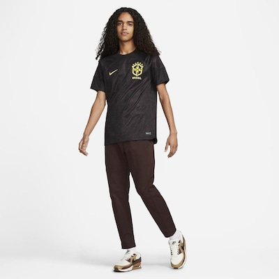 Camisa de Goleiro do Brasil Nike Preta Torcedor Pro 22/23 - Masculina - Foto 5
