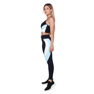 Calça Legging AVA Fitness Wear Suplex Recorte - Feminina - Foto 5