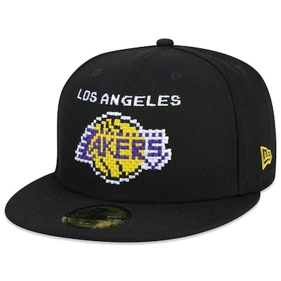 Boné Aba Reta New Era 59Fifty Nba Los Angeles Lakers Tecnologic - Fechado - Adulto - Foto 1