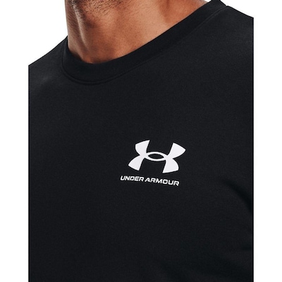 Blusão de Moletom Under Armour Rival Terry Logo Crew - Masculino - Foto 4