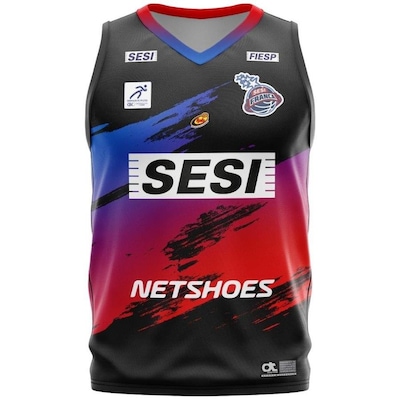 Camiseta Regata Overtime Franca Basquete Paulista 2022 - Masculina - Foto 1