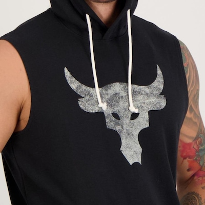 Camiseta Regata de Moletom Under Armour Project Rock - Masculino - Foto 4