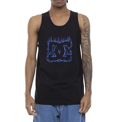 Camiseta Regata DC Shoes Blue Flame - Masculina - Foto 1