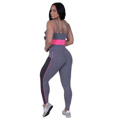 Conjunto Orbis Fitness Calça Legging + Top Fitness - Feminino - Foto 2