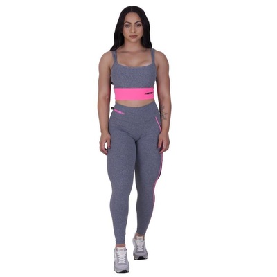 Conjunto Orbis Fitness Calça Legging + Top Fitness - Feminino - Foto 1