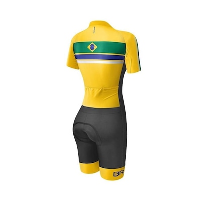 Macaquinho de Ciclismo Barbedo Brasil - Feminino - Foto 2