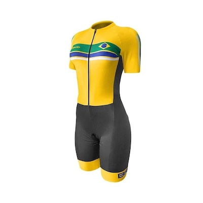 Macaquinho de Ciclismo Barbedo Brasil - Feminino - Foto 1
