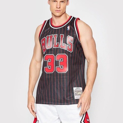Camiseta Regata de Basquete Jersey Mitchell & Ness NBA Chicago Bulls Scottie Pippen 33 - Masculina - Foto 3