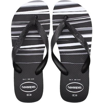 Chinelo Havaianas Top Basic Tiras Relevo - Masculino - Foto 1