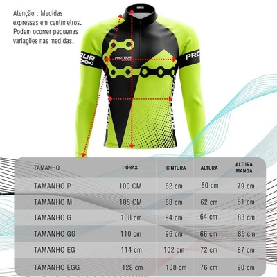 Camisa de Ciclismo Manga Longa Masculina Seleção Brasil UV50 - Foto 3