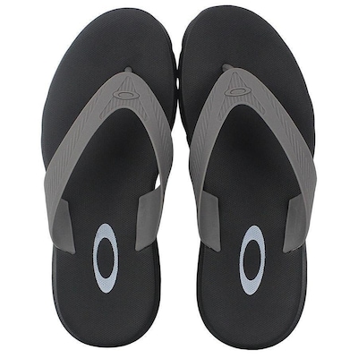 Chinelo Oakley Banks Jet Black - Masculino - Foto 1
