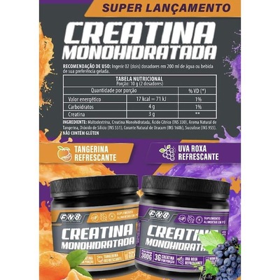 Creatina Monohidratada Pro 3.0 FNb - Uva - 300g - Foto 3