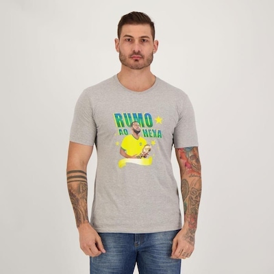 Camiseta Futfanatics Neymar Hexa - Masculina - Foto 2
