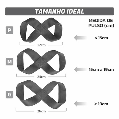 Strap de Musculação 8 Muvin 60, 70 ou 80 cm - Foto 3