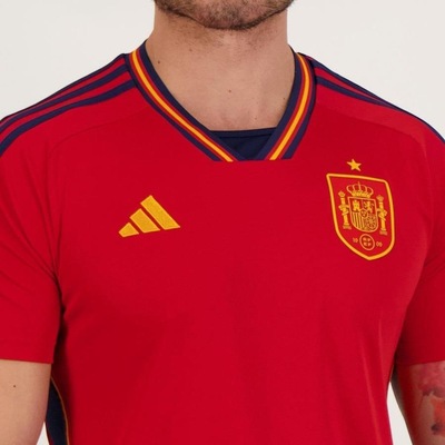 Camisa 1 da Espanha 22 adidas - Masculina - Foto 4