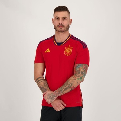 Camisa 1 da Espanha 22 adidas - Masculina - Foto 5