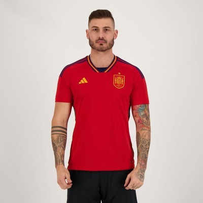 Camisa 1 da Espanha 22 adidas - Masculina - Foto 1