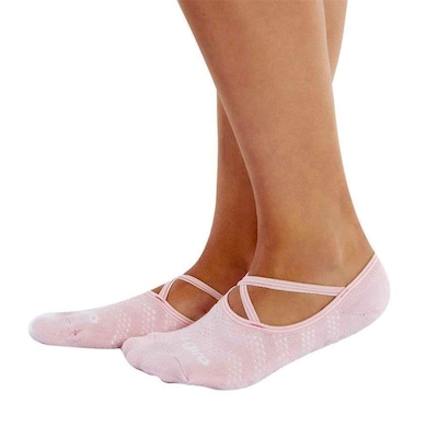 Meia Sapatilha Alto Giro Antiderrapante - Feminina - Foto 2