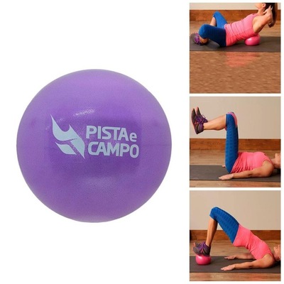 Mini Bola de Pilates Yoga Overball Fisio Antiderrapante Pista e Campo - 25cm - Foto 4