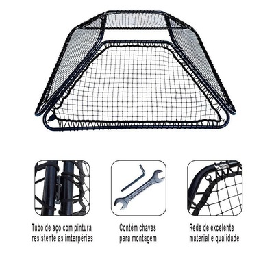 Quadro Elástico Retorno Rebote de Bola 4 Lados Pista e Campo - Foto 4
