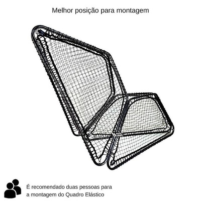 Quadro Elástico Retorno Rebote de Bola 4 Lados Pista e Campo - Foto 5