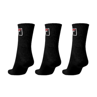 Meia Cano Alto Fila Tripack Fbox - 3 pares - Adulto - Foto 2