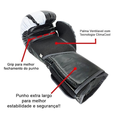 Kit de Muay Thai Spank CONFY Kickboxing com Bolsa - Adulto - Foto 4