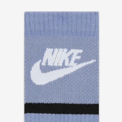 Kit de Meias Cano Médio Nike Everyday - Infantil - 3 Pares - Foto 4